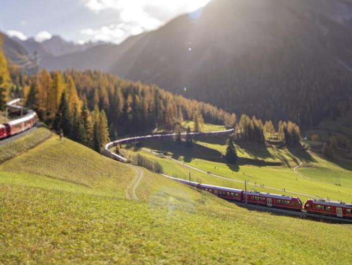 El tren más largo del mundo en Suiza