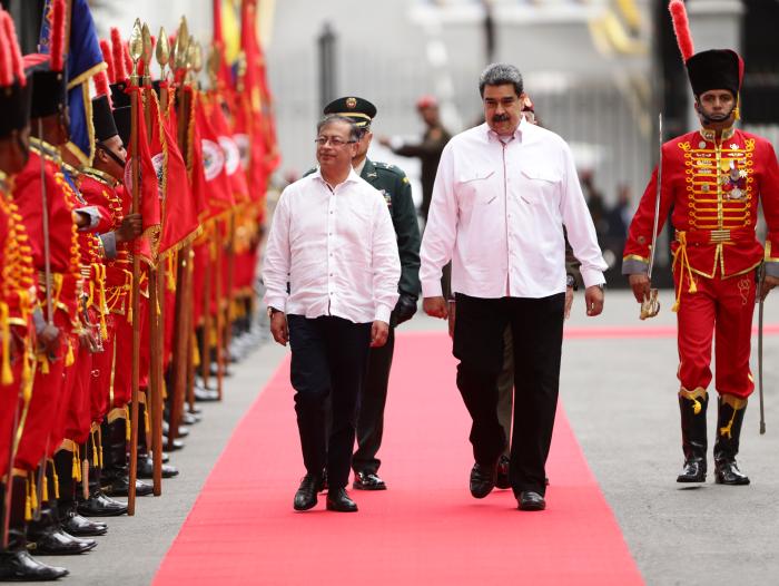 Gustavo Petro y Nicolás Maduro