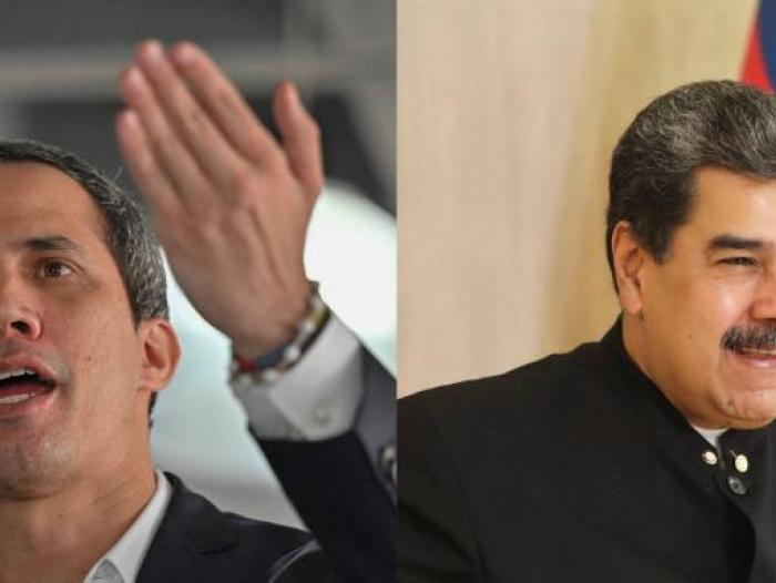 Juan Guaidó y Nicolás Maduro.