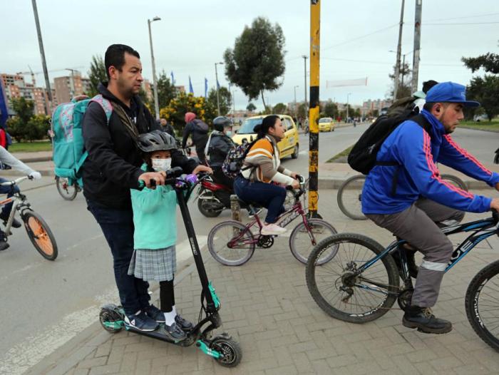 Día sin carro y sin moto en Bogotá