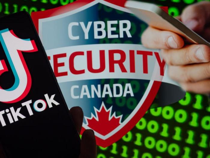 BBC Mundo: Ilustración sobre TikTok y un escudo de seguridad de Canadá.