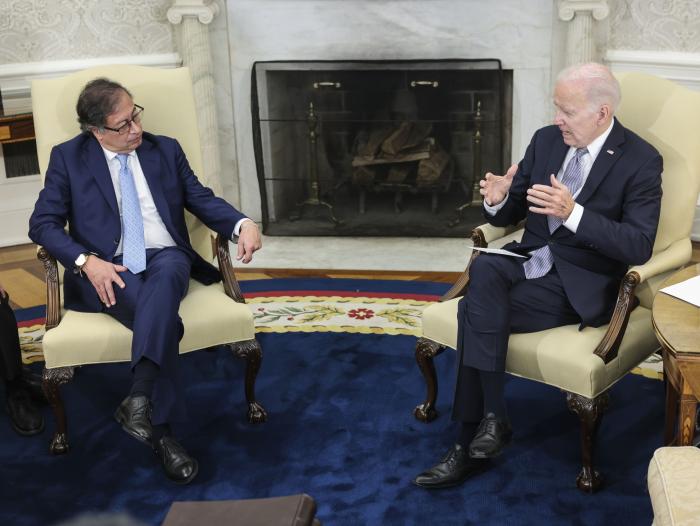 Gustavo Petro y Joe Biden