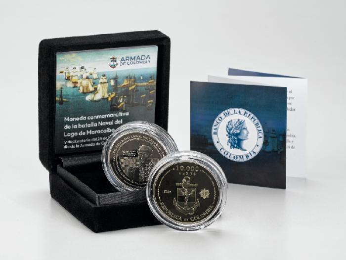 Moneda conmemorativa Batalla Naval del lago de Maracaibo