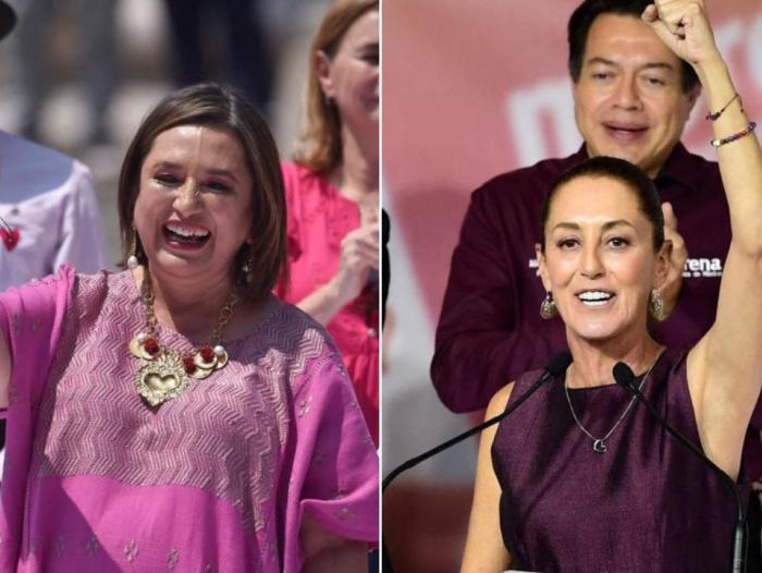 Xóchitl Gálvez y Claudia Sheinbaum, candidatas presidenciales en México