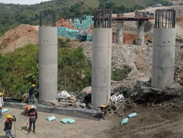 Obras definitivas en emergencia de Rosas, conexión Vía Panamericana