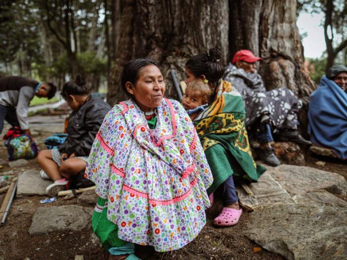 Indígenas en el Parque Nacional