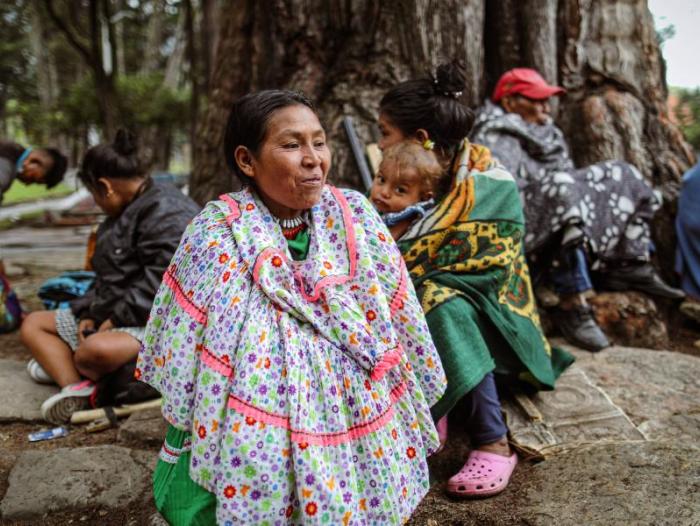 Indígenas de la comunidad embera Katio en el Parque Nacional