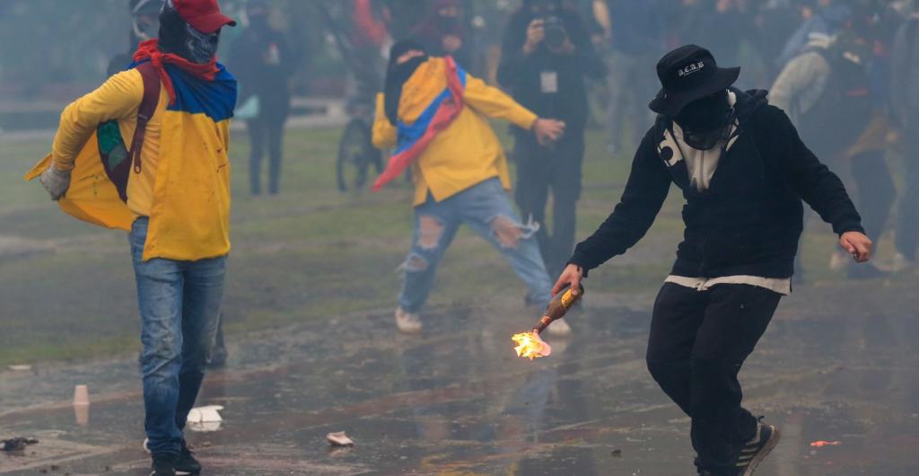 Disturbios en Bogotá