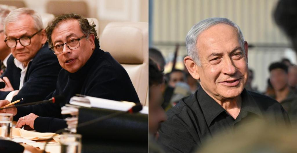 Gustavo Petro y Benjamin Netanyahu