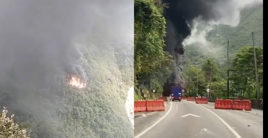 Incendio en la Vía al Llano