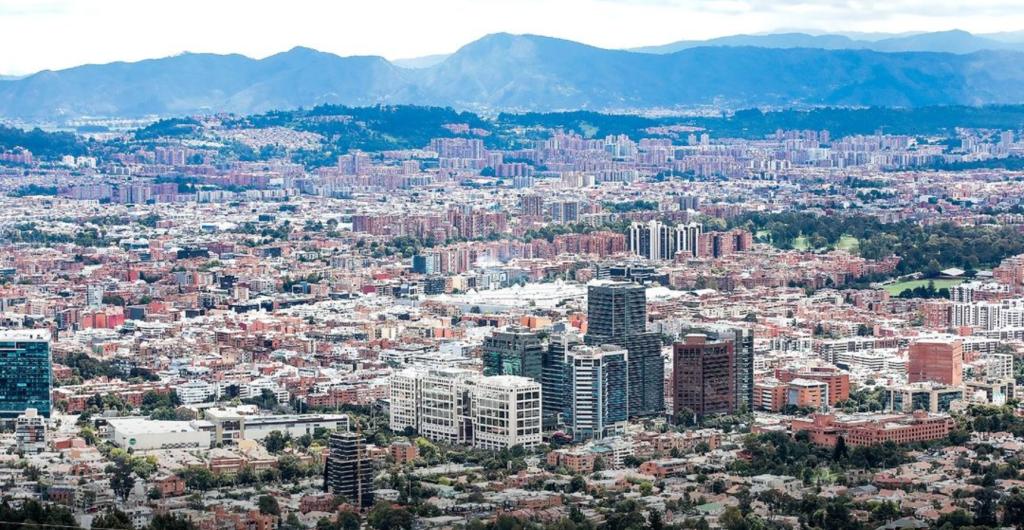 Imagen panorámica de Bogotá