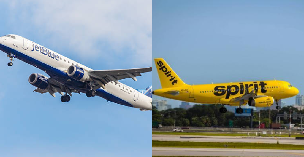 Aerolíneas JetBlue y Spirit