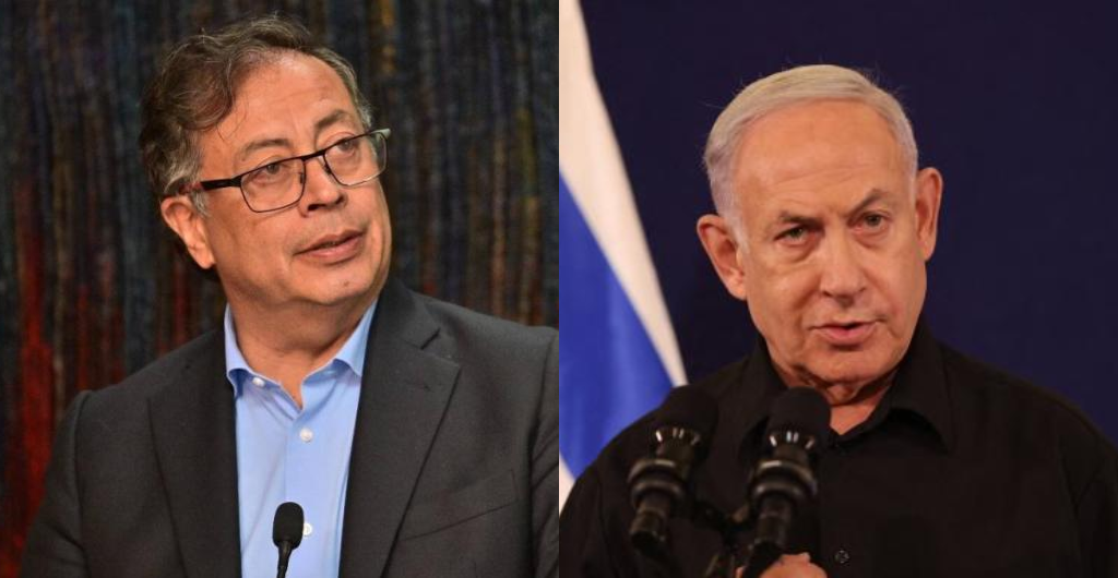 Gustavo Petro y Benjamín Netanyahu