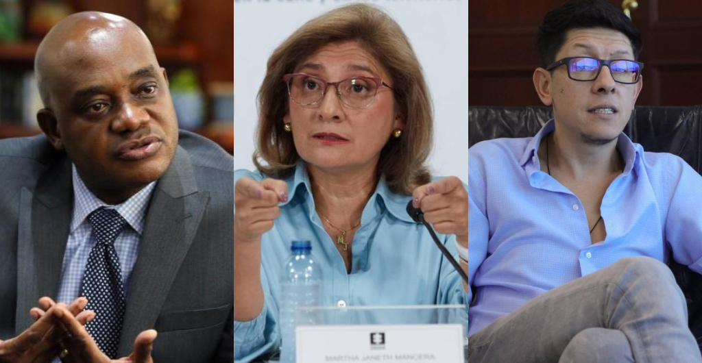 Luis Gilberto Murillo, Martha Mancera y Daniel Rojas Medellín