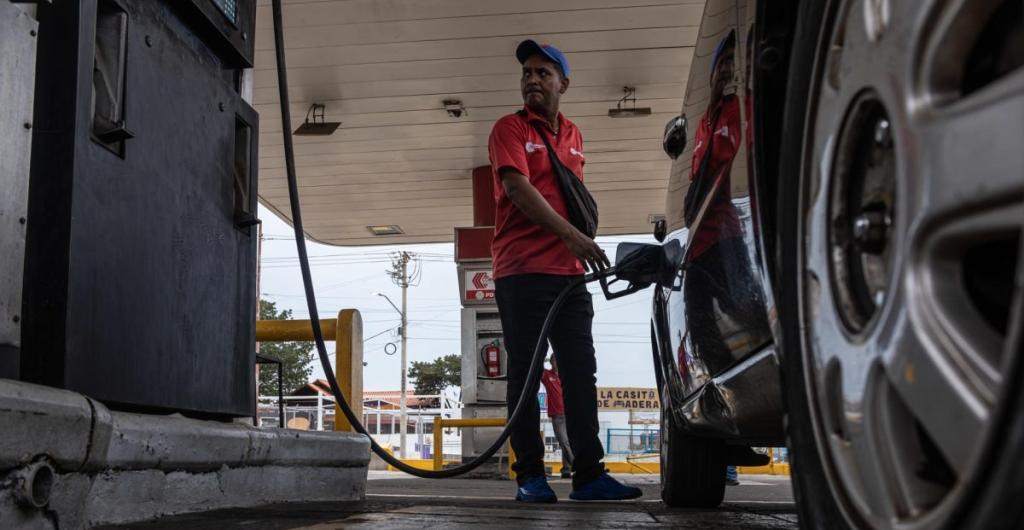 Estación de gasolina en Venezuela