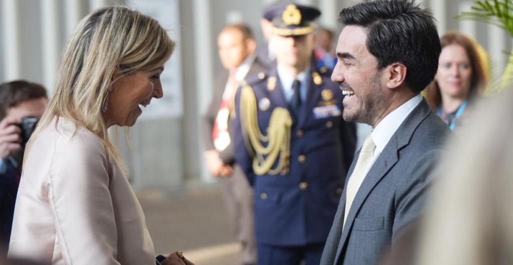 Reina Máxima de Holanda y Gabriel Santos