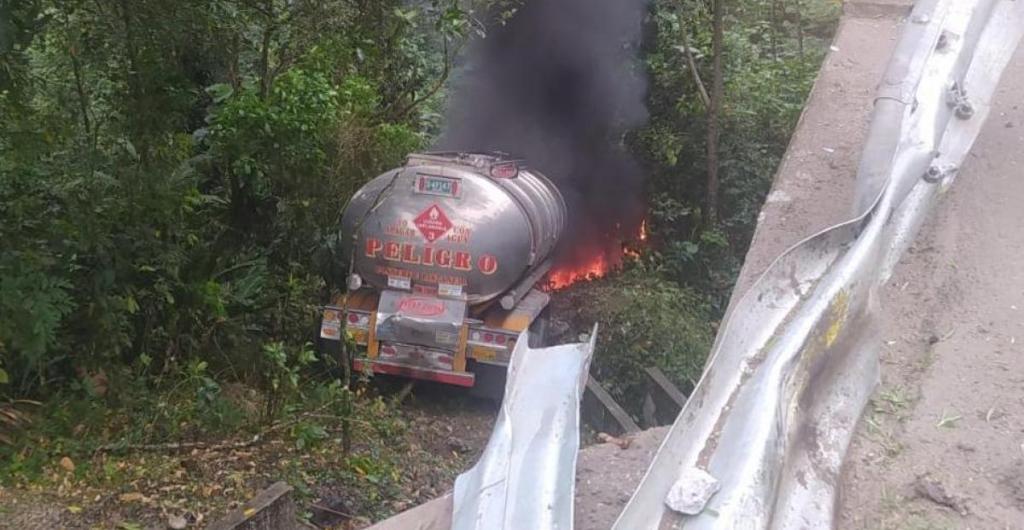 Accidente en la vía al Llano