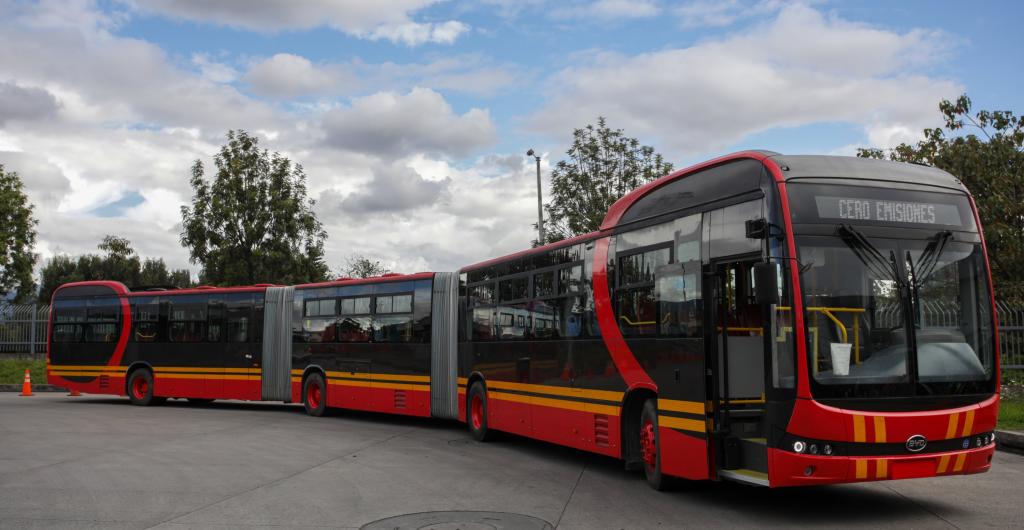 Los biarticulados de BYD fueron diseñados para Colombia.