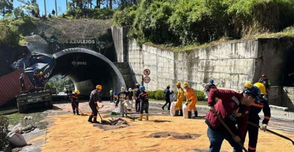 Accidente en el túnel Los Azulejos