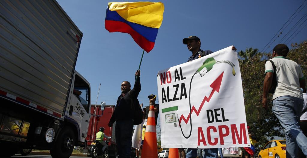 Protestas por alza del ACPM