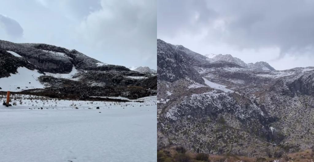 Nieve en el Volcán Nevado del Ruiz