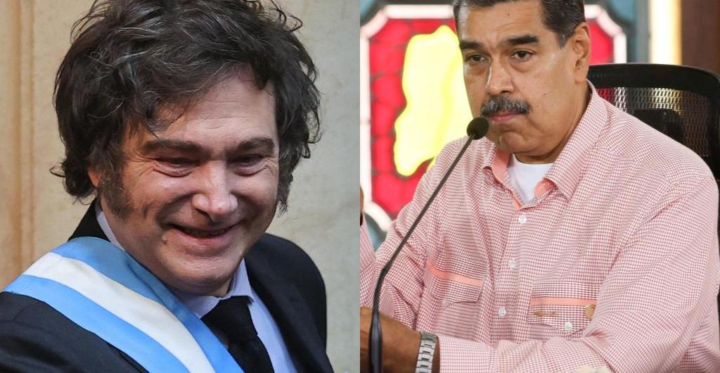 Javier Milei y Nicolás Maduro