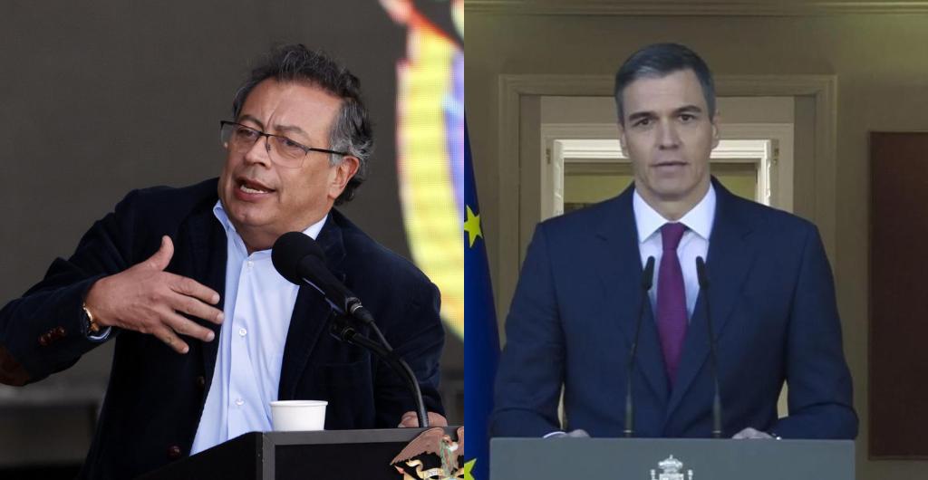 Gustavo Petro y Pedro Sánchez